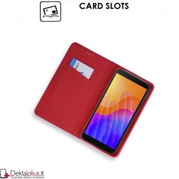 Telone smart magnet atverčiamas dėklas - raudonas (Huawei Y5p)